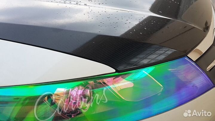 Винил черный карбон 6Д