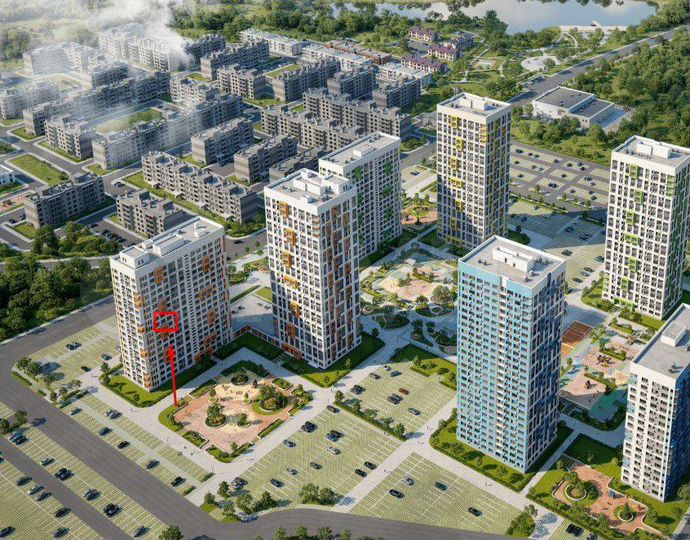 1-к. квартира, 39,2 м², 10/18 эт.