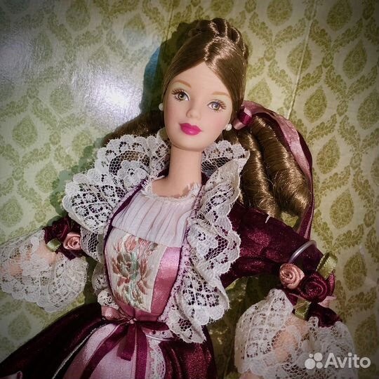 Викторианская Барби с мишкой Victorian Barbie