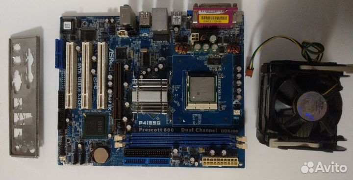 ASRock P4i65G + процессор Pentium 4 2.4Ghz