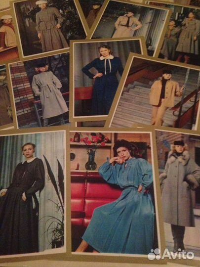Комплект открыток по шитью с выкройками.СССР