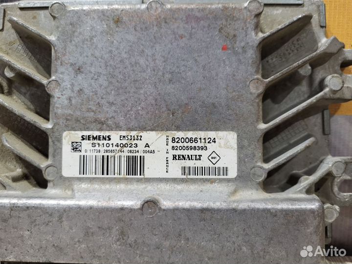 Эбу комплект Renault logan