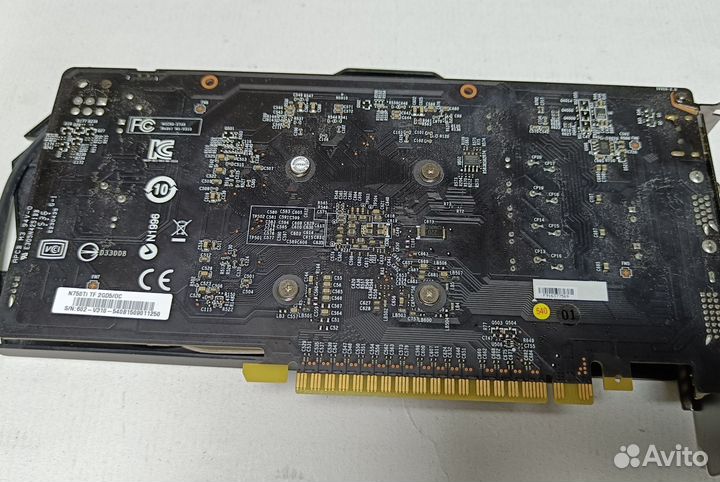 Видеокарта на запчасти MSI GeForce GTX 750 Ti
