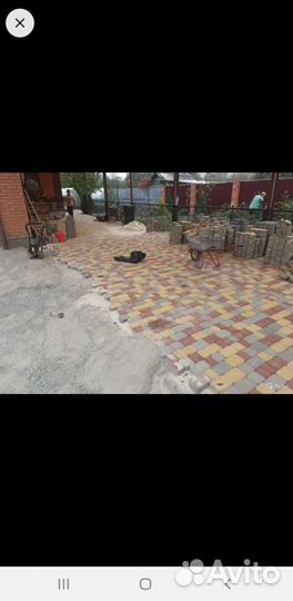 Укладка тротуарной плитки