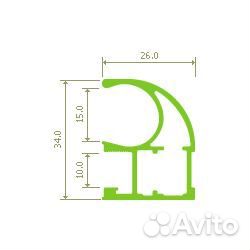 Золото ар вертикальный профиль С 5,3 эко
