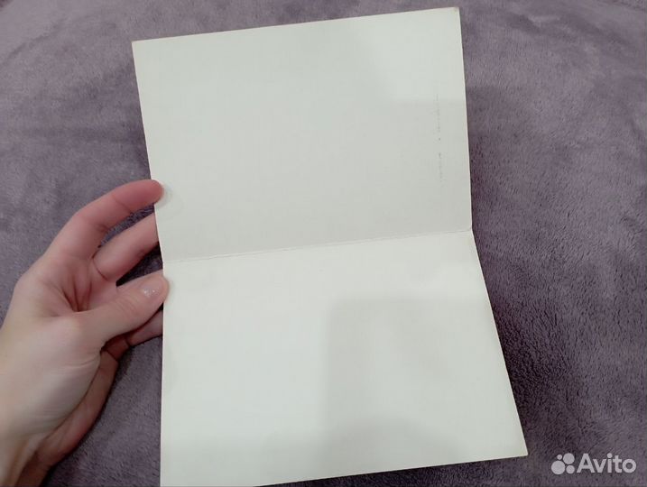 Чистая открытка Роза, 1997 год