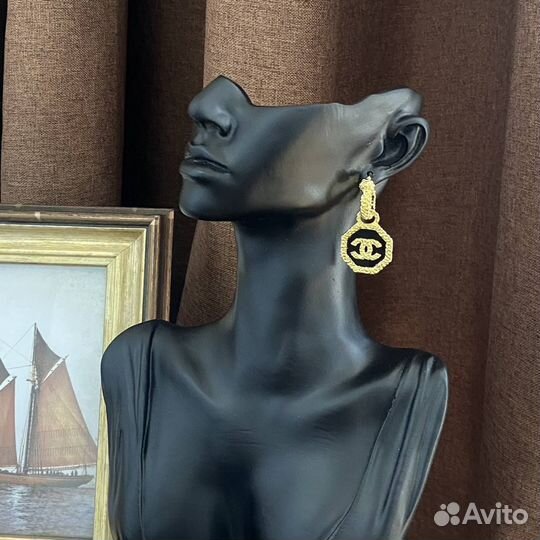 Золотые Серьги Chanel