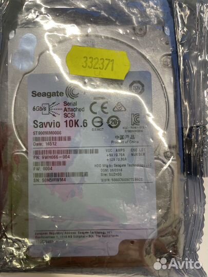 Seagate savvio 10k.6 900gb