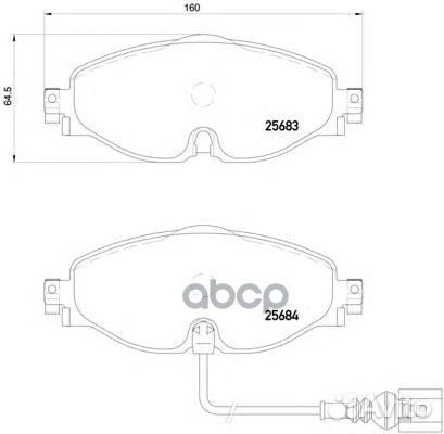 Колодки тормозные дисковые audi: A3 12, seat: