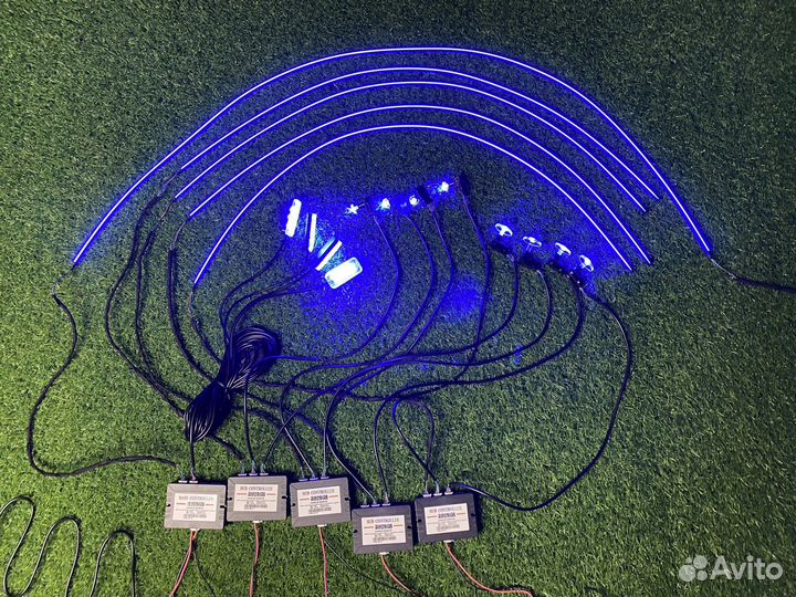 Контурная подсветка салона ambient light в машину