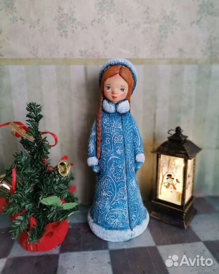 Дед мороз и снегурочка СССР пластик