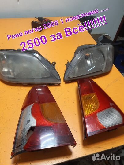 Фары на renault logan 1