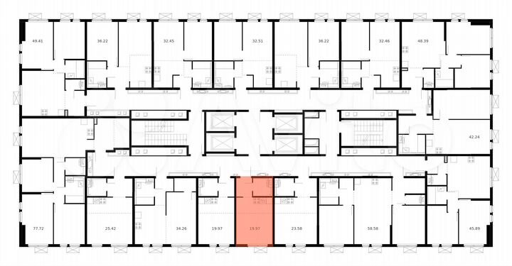 Квартира-студия, 20 м², 10/33 эт.