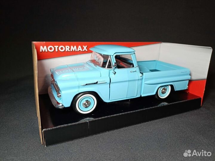 Модель Chevy Apache Blue 1958 Motormax 1:24