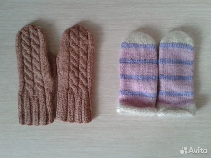 Пакет тёплых носок и варежек для девочки 4-6 лет