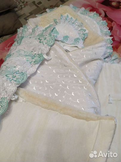 Зимний конверт на выписку (комплект)