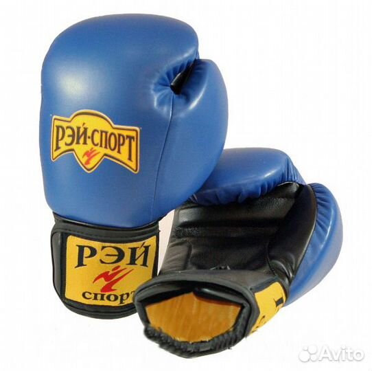 Перчатки для бокса Рэй-Спорт Джеб (синий, 12 oz)