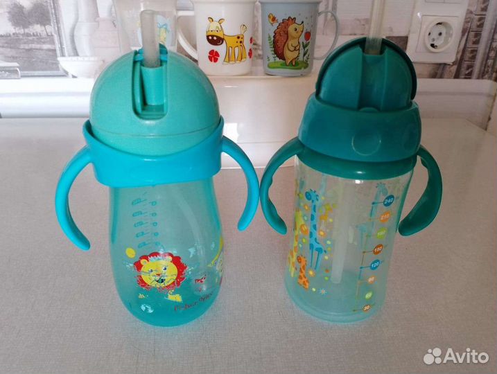 Поильник с трубочкой, поильник непроливайка