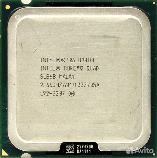 Intel core quad Q9400 4 ядра 2.66GHZ, 775 сокет