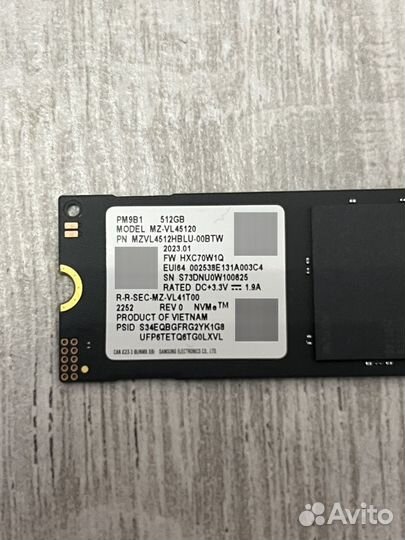 Samsung SSD 512 Gb
