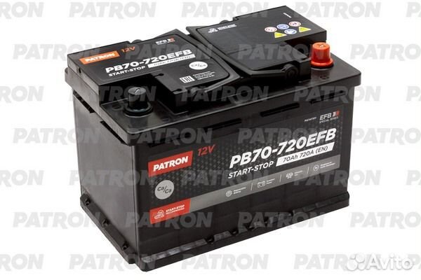 Patron PB70-720EFB Аккумулятор patron EFB StartSto