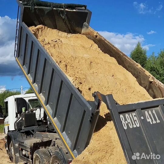 Песок речной с доставкой