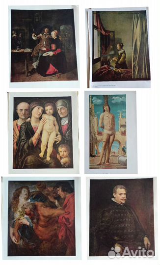 Репродукции картин. Постеры, плакаты. Альбом 12 шт