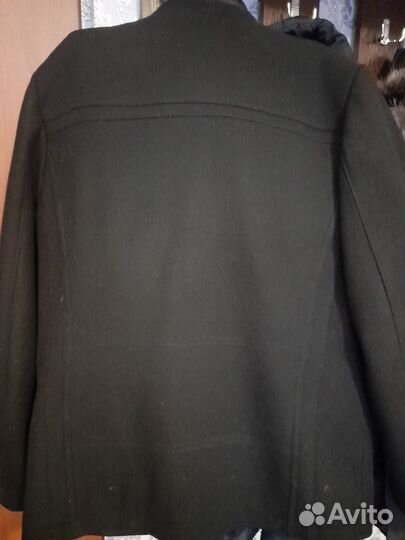 Пальто мужское черное 54