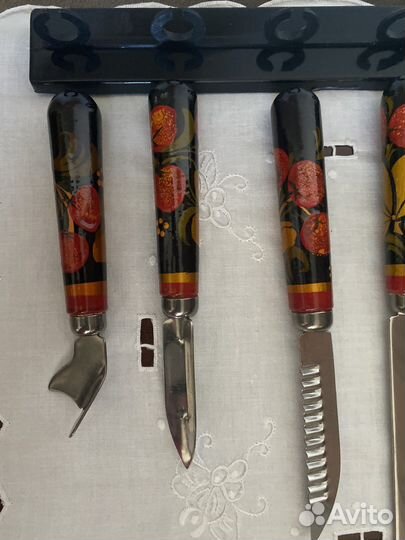 Набор столовых приборов СССР хохлома