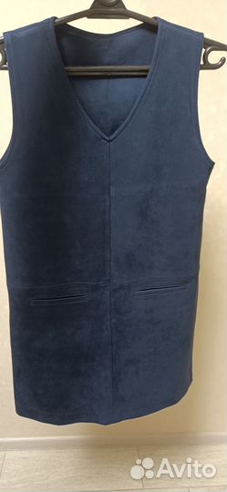 Замшевый сарафан