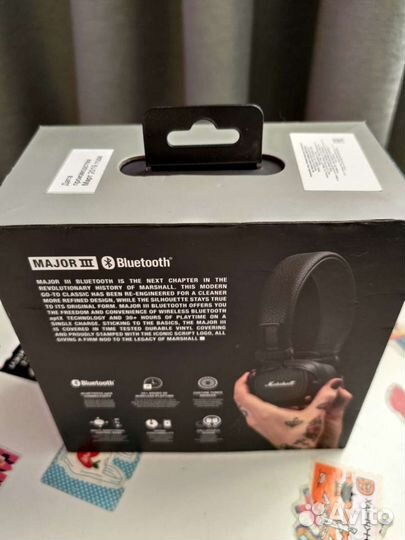 Коробка от marshall major 3 bluetooth оригинал