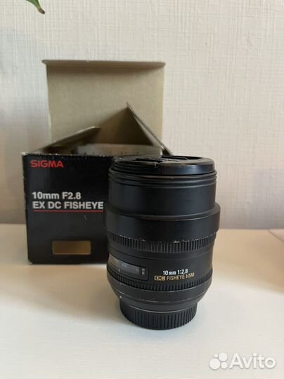 Объектив Sigma 10mm F2.8 EX DC fisheye HSM Nikon f