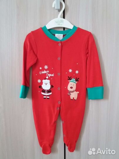 Комбинезон слип новогодний