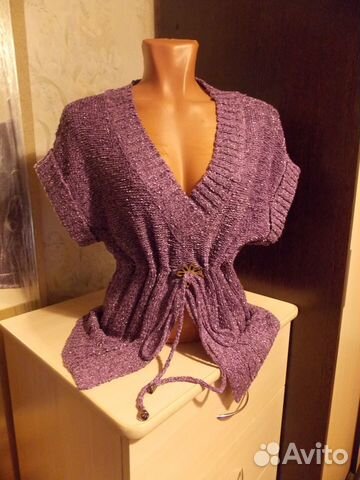 Вязаный Жилет Кардиган Кофта р.42-48