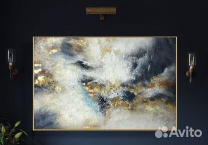 Картина маслом на холсте море