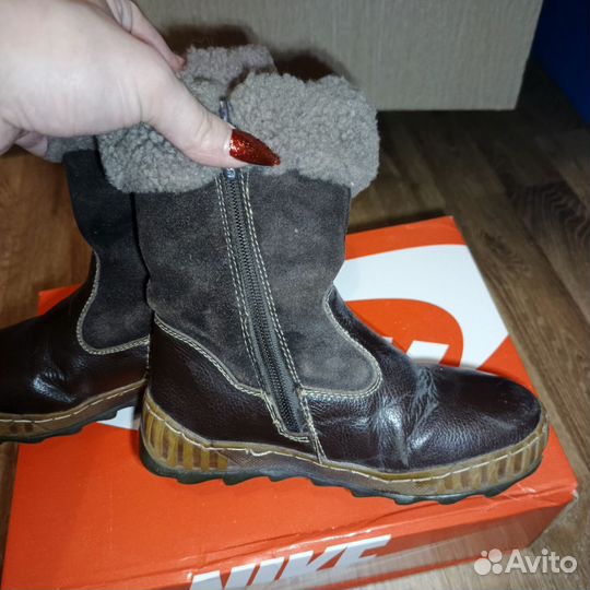 Сапоги зимние детские антилопа