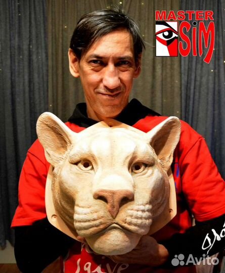 Пума голова Фасадный декор