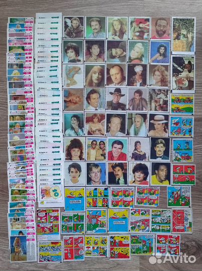 Фантики от жвачек вкладыши обёртки Япония 90-х