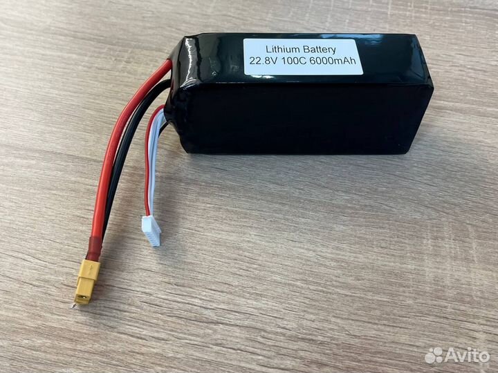 Аккумулятор для FPV дрона ZEE 6000mAh 6S100C XT60