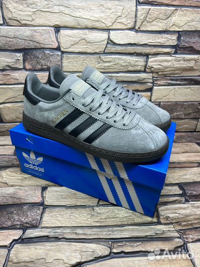 Кроссовки adidas munchen spezial hamburg grey