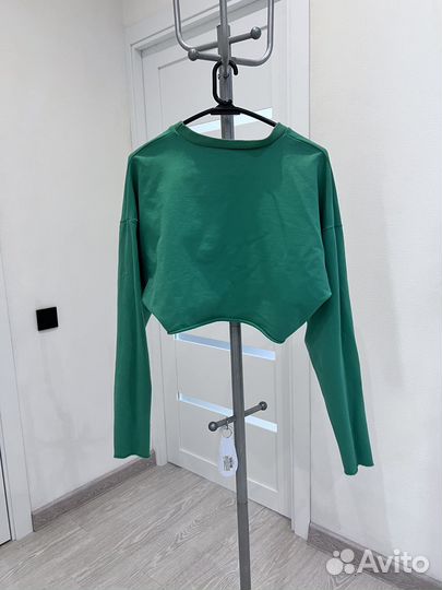 Свитшот клроткий лонгслив топ