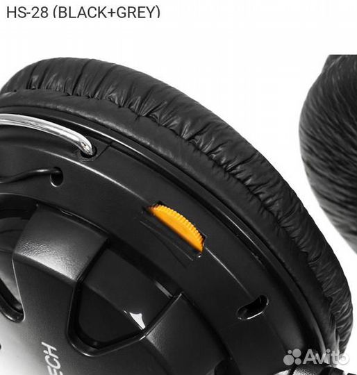 HS-28 (black+grey), Наушники с микрофоном A4Tech HS