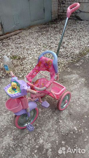 Детский велосипед бу с родительской ручкой