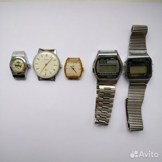 Часы наручные луч ракета электроника СССР