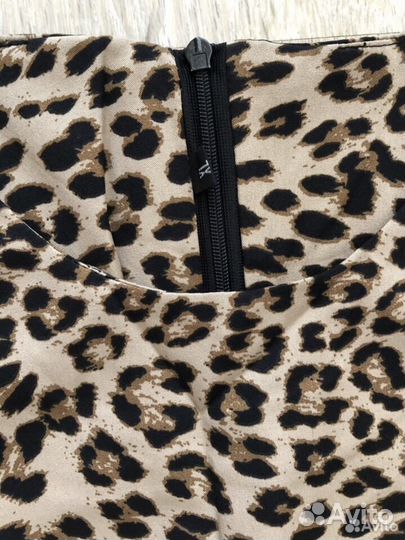 Платье леопардовое