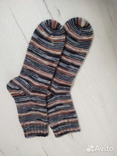 Носки шерстяные вязаные