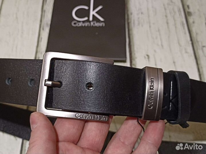 Ремень calvin klein из натуральной кожи