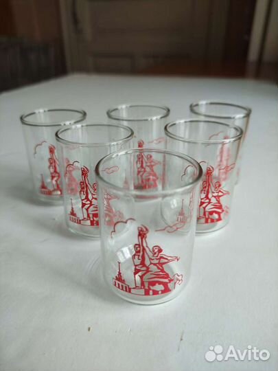 Набор стопок, набор бокалов для мартини