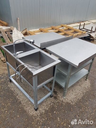 Нерж. столы,ванны,полки,зонты,стеллажи