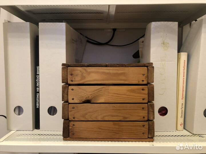 Ящик для хранения деревянный с крышкой